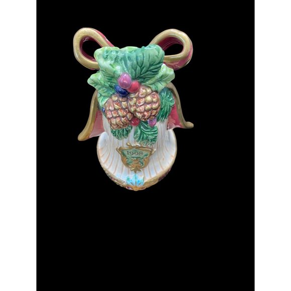Fitz And Floyd Collector's Series Bells Florentine Christmas Annual Bell 1998 Ed - Picture 2 of 9